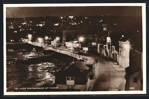 AK St. Ives, Promenade at night