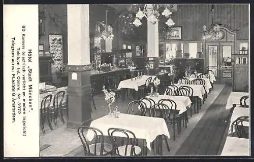 AK Amsterdam, Hotel Stadt München