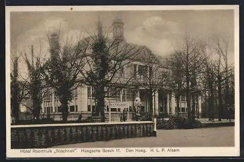 AK Den Haag, Hotel Roomhuis Boschhek, Haagsche Bosch 11
