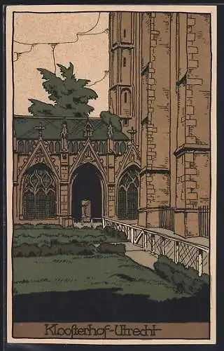 Künstler-AK Utrecht, Kloosterhof
