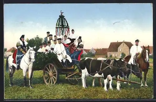 AK Erntewagen aus Schaumburg-Lippe