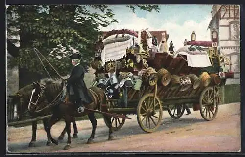 AK Schwälmer Brautwagen