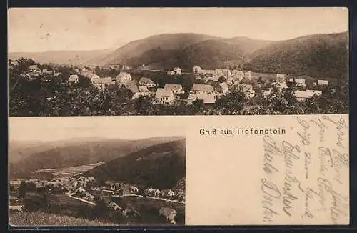 AK Tiefenstein / Albthal, Teilansicht, Panorama