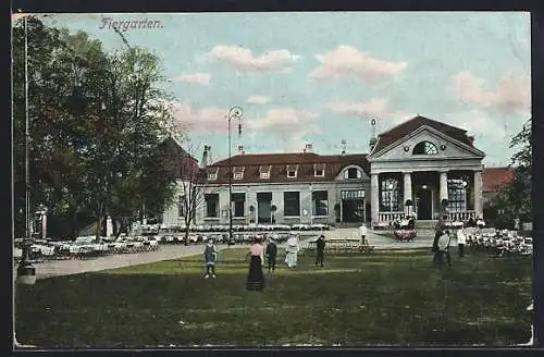 AK Hannover, Tiergarten-Restaurant und Ratsweinkeller, Inhaber J. Schwarze