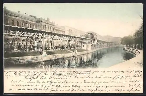 AK Berlin-Kreuzberg, Hochbahn, U-Bahnhof Möckernbrücke