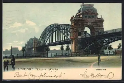 AK Düsseldorf, Rheinbrücke
