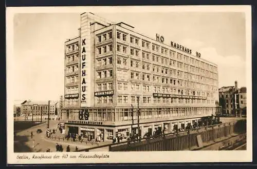 AK Berlin, Alexanderplatz, HO Kaufhaus