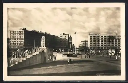 AK Berlin, Alexanderplatz mit Sparkasse der Stadt Berlin