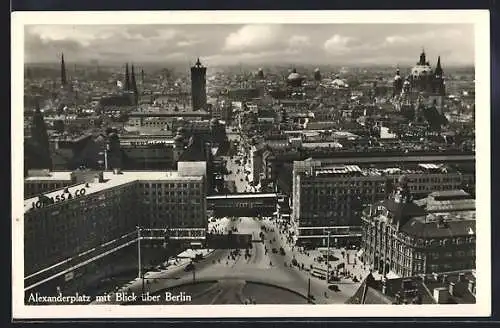 AK Berlin, Der Alexanderplatz aus der Vogelschau