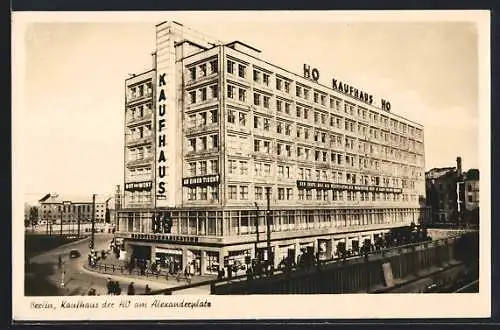 AK Berlin, Alexanderplatz, HO Kaufhaus