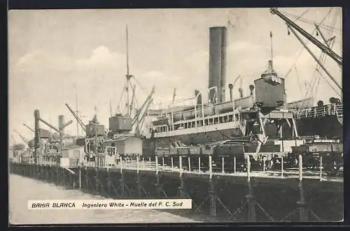 AK Bahia Blanca, Ingienero White, Muelle del F. C. Sud
