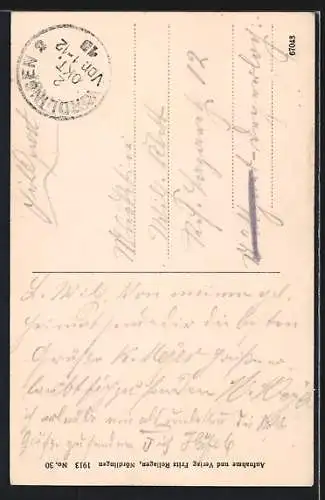 AK Nördlingen, Partie am Rathauseingang