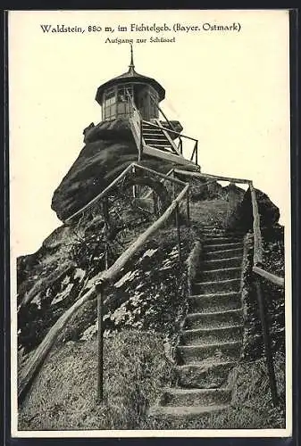 AK Zell, Waldstein, Aufgang zur Schüssel