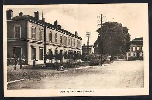 AK Igney-Avricourt, Le Gare