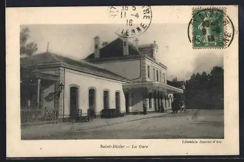 AK Saint-Dizier, La gare, Motiv vom Bahnhof