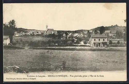 AK Neuilly-l`Eveque, Vue generale, prise à l`Est de la Gare