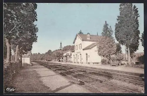 AK Harreville /Hte-Marne, La Gare