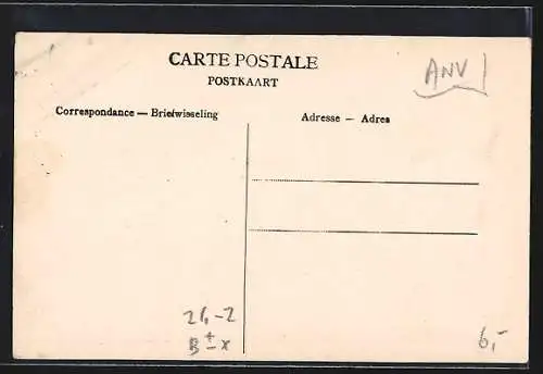 AK Anvers, Incendie du Bureau Central du Téléphone, Vue generale du desastre