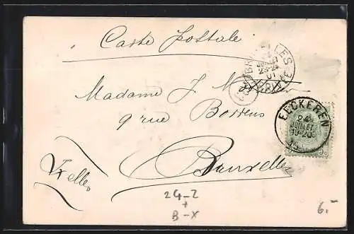 AK Anvers, L`Entrepot Royal d`Anvers apres l`Incendie 1901