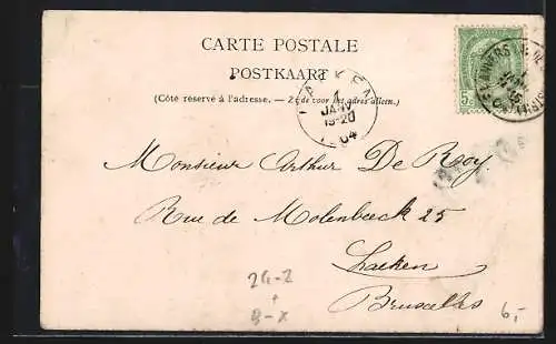 AK Anvers, L`Entrepot Royal d`Anvers apres l`Incendie 1901, Vue des ruines