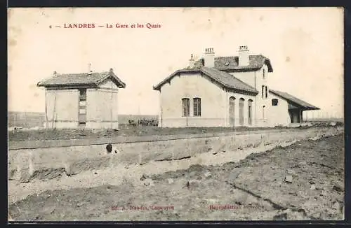 AK Landres, La Gare et les Quais