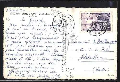 AK Longuyon /M.-et-Moselle, La Gare