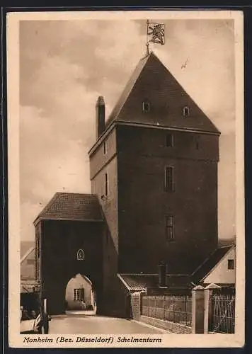 AK Monheim / Rhein, Partie am Schelmenturm