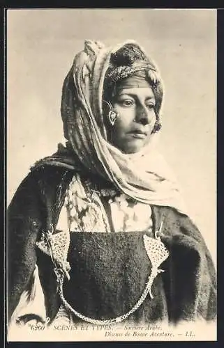 AK Scènes et Types, Sorciere Arabe, Diseuse de Bonne Aventure, arabische Volkstypen