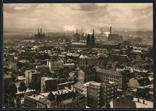 AK Ostrava, Panorama mit Fabriken