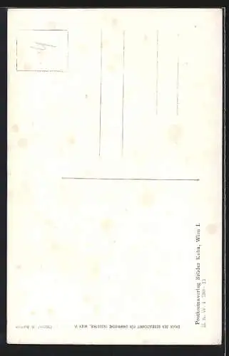 Künstler-AK Carl Josef Pollak: General-Auditor in Uniform