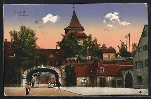 AK Ulm a. D., am Zundeltor