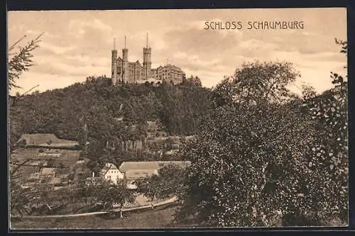 AK Balduinstein, Ansicht von Schloss Schaumburg