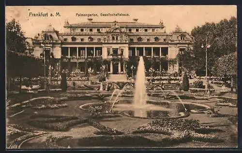 AK Frankfurt-Westend, Gesellschaftshaus im Palmengarten