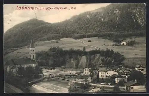 AK Schellenberg / Untersberg, Teilansicht mit Kirche