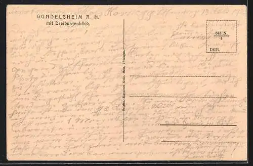 AK Gundelsheim a. N., Schloss Hornegg