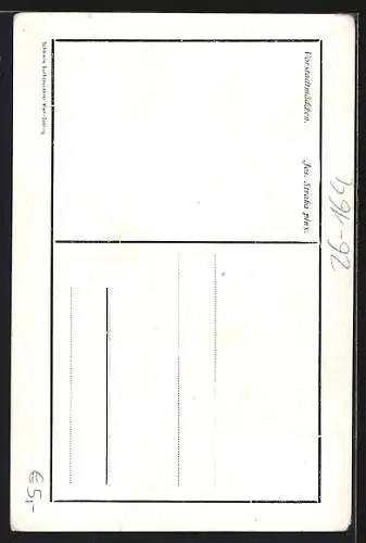 Künstler-AK Josef Straka: Vorstadtmädchen