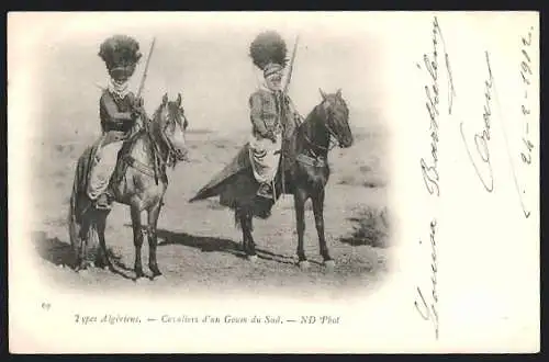 AK Types Algériens, Cavaliers d`un Goum du Sud