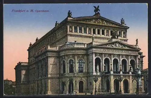 AK Frankfurt a. M., Das Opernhaus