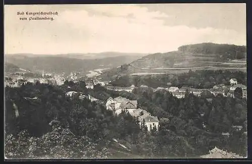 AK Bad Langenschwalbach, Ortsansicht vom Paulinenberg aus