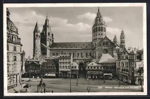 AK Mainz Der Dom von Norden