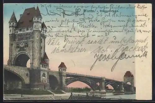 AK Worms, Die Strassenbrücke