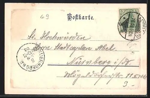 AK Heidelberg / Neckar, Im Schlossshof