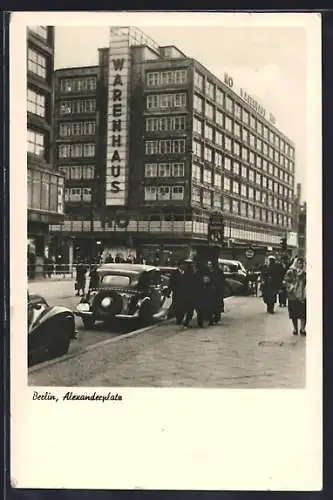 AK Berlin, Strassenpartie am Alexanderplatz
