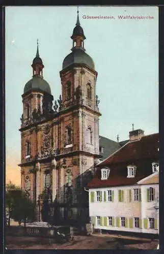 AK Gössweinstein, Blick auf die Wallfahrtskirche