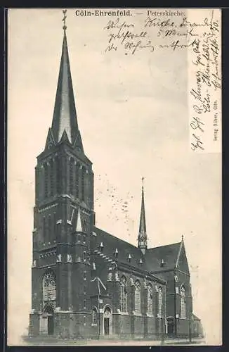 AK Köln-Ehrenfeld, Motiv der Peterskirche