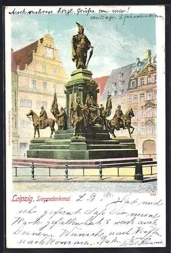 AK Leipzig, Am Siegesdenkmal