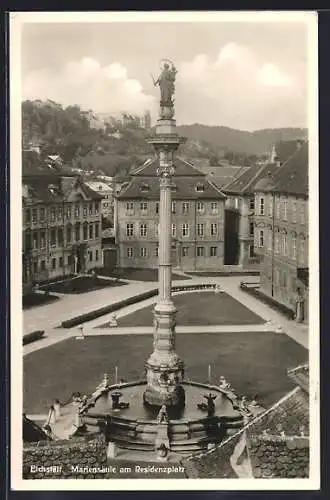 AK Eichstätt, Mariensäule am Residenzplatz