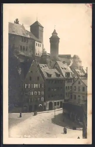 AK Nürnberg, Blick auf die Burg