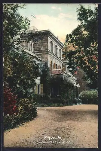AK Bayreuth, Hauptseite des Schlosses Fantasie
