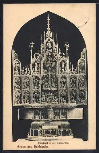 AK Schleswig, Altarblatt in der Domkirche